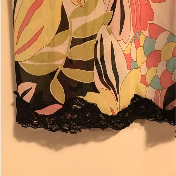 🆕🖤💝VINTAGE circa 1970 SHEER CAMI W LACE TRIM &ADJUSTABLE STRAPS! GORGEOUS💝🖤 - Picture 5 of 8